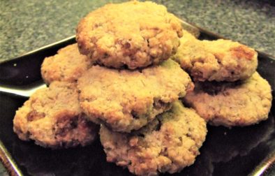 vegan oat crisp cookies
