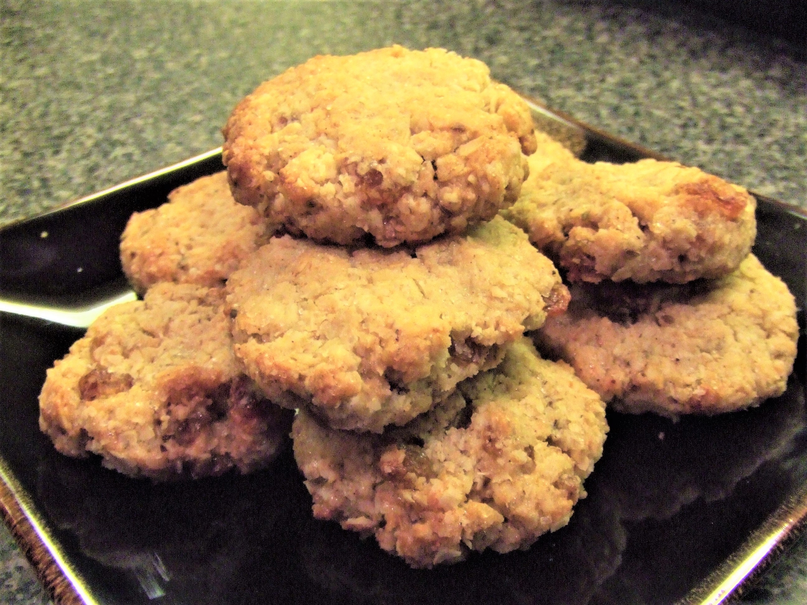 vegan oat crisp cookies