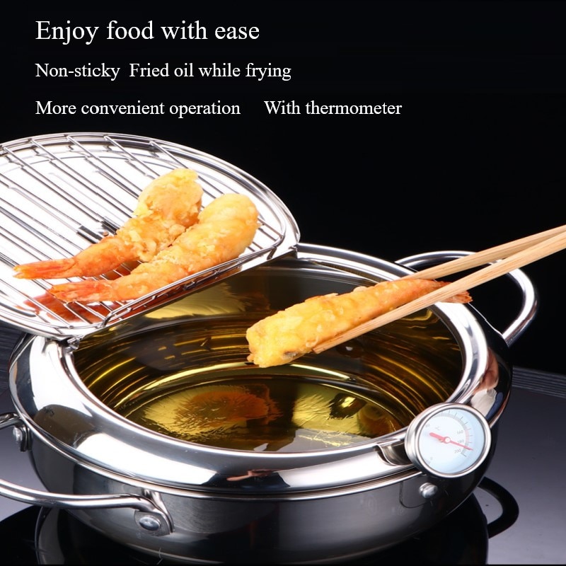 Japanese Style Deep Frying Pot - Kind Cooking