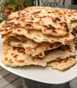 stack of naan bread