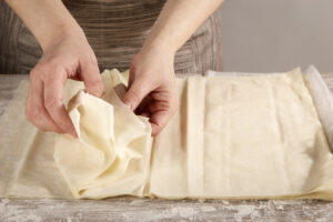 Working with phyllo dough