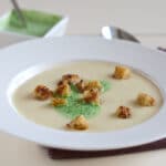 Vegan cream of parsnip soup