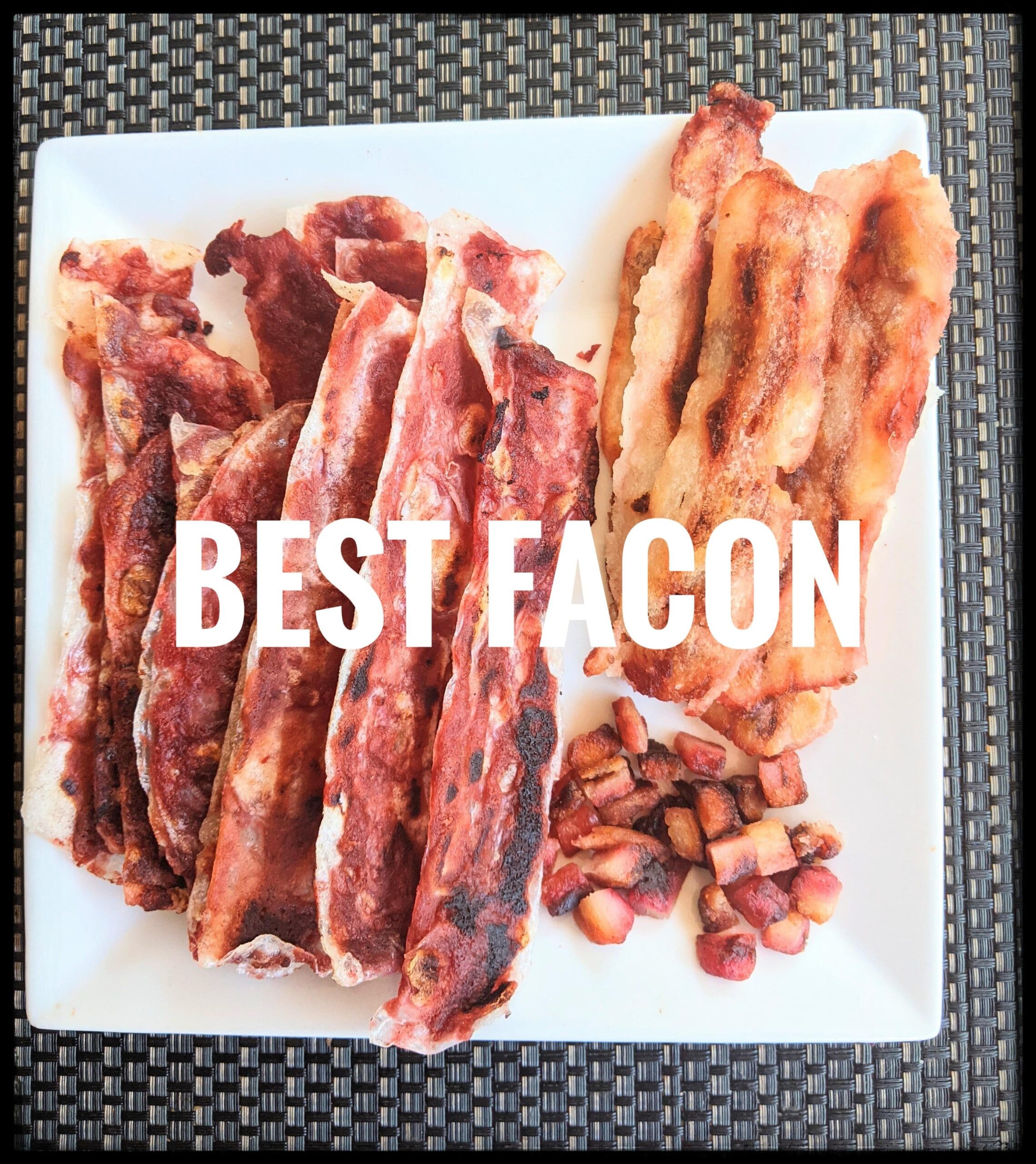 Homemade vegan bacon
