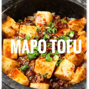Meat-free mapo tofu