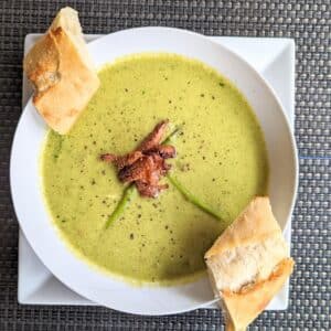 Dairy-free cream of asparagus soup