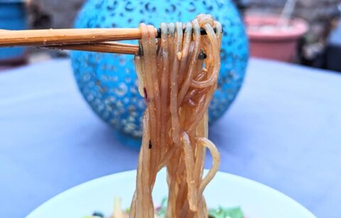 Japchae noodles