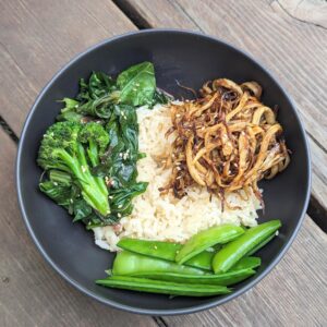 miso teriyaki King oyster mushrooms